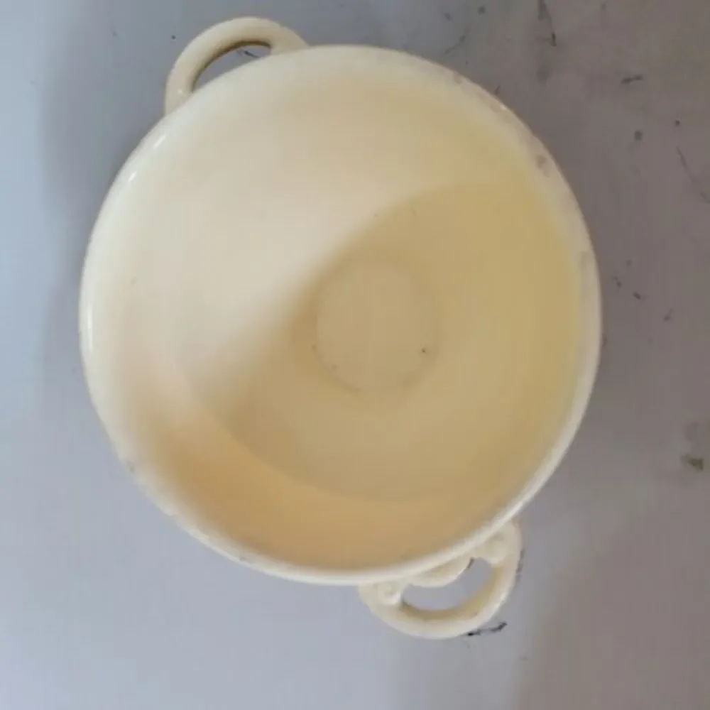 Vintage Homer Laughlin China Sugar Bowl‎ With Lid Vellum JIN 7